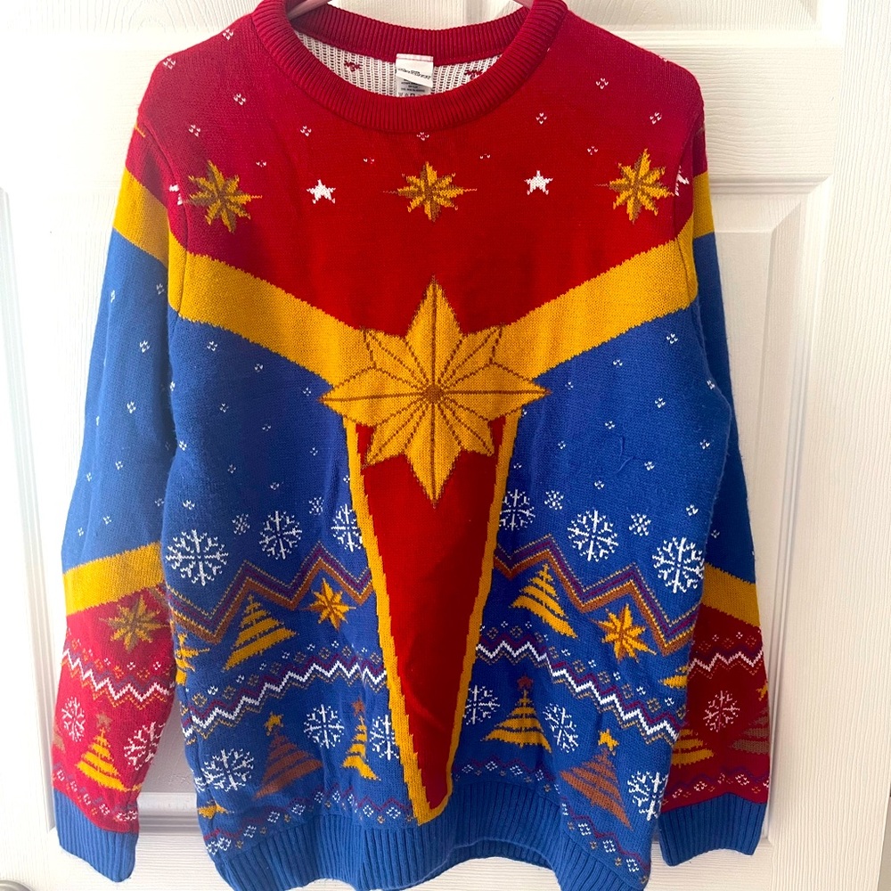 Captain Marvel Christmas sweater